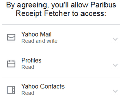 Paribus permissions to email