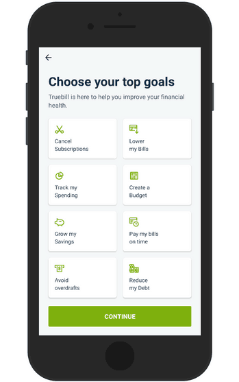 Choose your savings goals