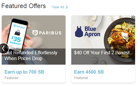 Swagbucks discover featured offers