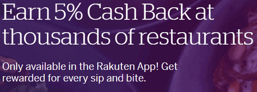 Earn Cash Back From Rakuten From Dining