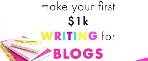 Become a freelance writer and make some extra cash