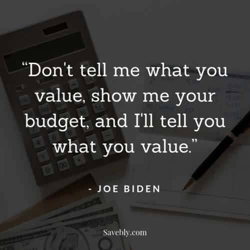 One of the best money mindset quotes on what you value. This quote will motivate you to spend wisely