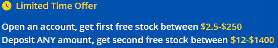 Get free stocks on Webull
