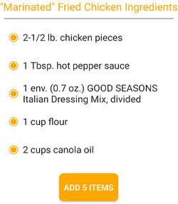 Fetch Rewards Recipe Ingredients For Smart List