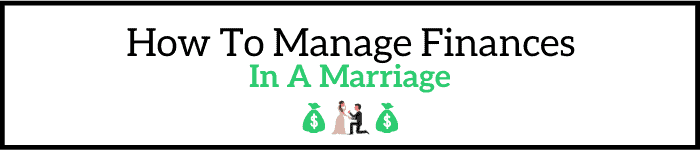 How to manage finances in a marriage