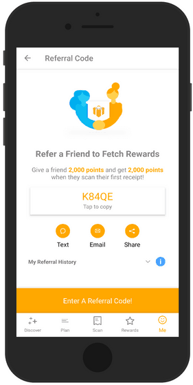 Fetch Rewards Referral Code