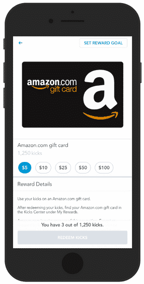 redeem points for an Amazon gift card