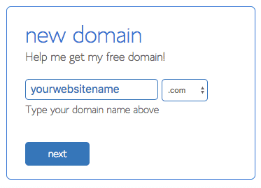 Pick a domain name for your website or blog