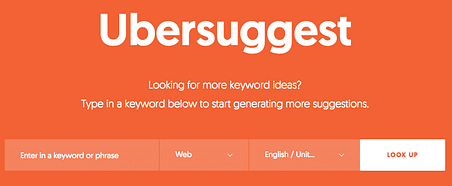 user ubersuggest to find keywords for your pages or posts